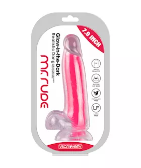 Mr Rude Glow In The Dark Dildo