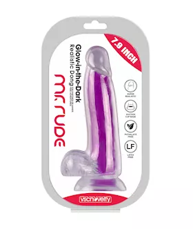 Mr Rude Glow In The Dark Dildo