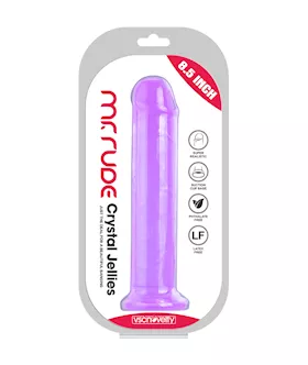 Mr Rude Straight Crystal Jellies Dildo