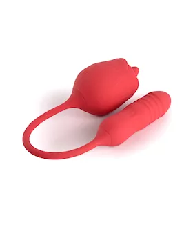 Pleasure Luxury Double-ended Licking Rose Vibrator