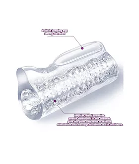 Ice Girl Vibrating Textured Masturbator