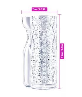 Ice Girl Vibrating Textured Masturbator