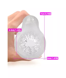 Ice Girl Vibrating Textured Masturbator