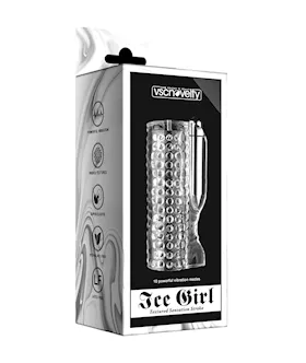 Ice Girl Vibrating Textured Masturbator