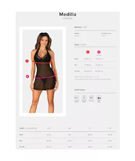 Obsessive Medilla Chemise & Thong