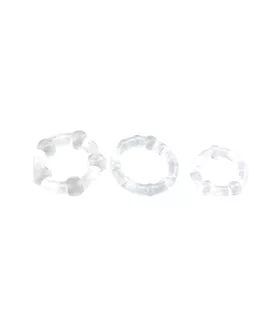 Triple Beaded Cock Ring Set