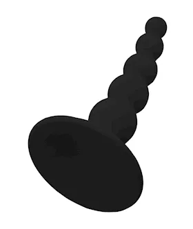 Suction Cup Beaded Anal Plug