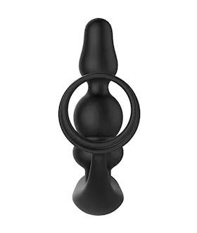Remote Control Vibrating Anal Beads With Cock Ring