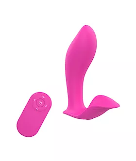 Vibrating Remote Controlled Angled Plug