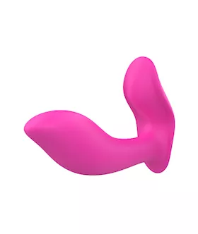 Vibrating Remote Controlled Angled Plug