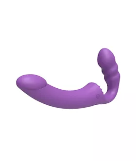 Slimline Remote Controlled Vibrating Strapless Strap-on