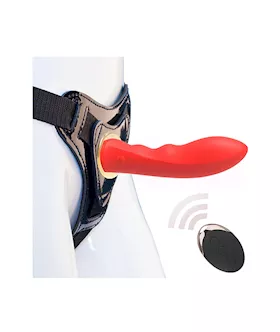 Slimline Feast On Me Remote Controlled Vibrating StrapOn