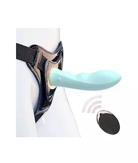 Slimline Feast On Me Remote Controlled Vibrating StrapOn