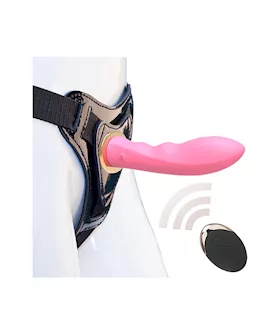 Slimline Feast On Me Remote Controlled Vibrating StrapOn
