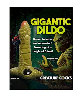 Scaly Swamp Monster - 3 Foot Giant Dildo