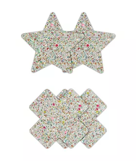 Pretty Pasties Star & Cross 2 Pair