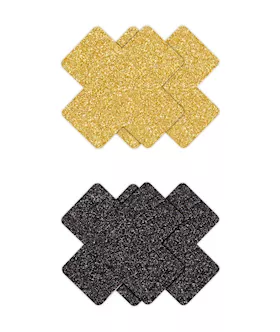 Pretty Pasties Glitter Cross 2 Pair