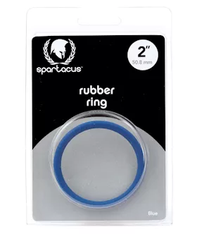 Spartacus 2" Rubber Cock Ring - Blue