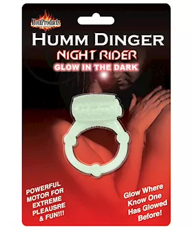 Humm Dinger Vibrating Cockring - Glow In The Dark
