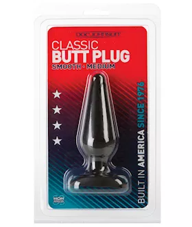 Classic Butt Plug - Medium Black