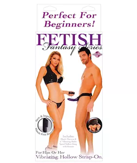 Fetish Fantasy Series For Him Or Her Vibrating Hollow Strap-on - Purple
