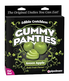 Edible Crotchless Gummy Panty - Apple