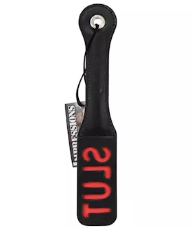 Sportsheets 12" Leather Slut Impression Paddle