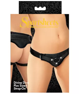 Sportsheets Divine Diva: Plus Size Harness - Black