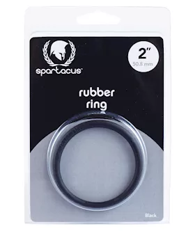 Spartacus 2" Rubber Cock Ring - Black