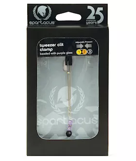 Spartacus Beaded Clit Clamp - Purple