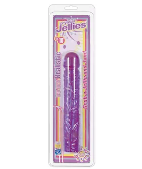 Crystal Jellies 10" Classic Dildo - Purple