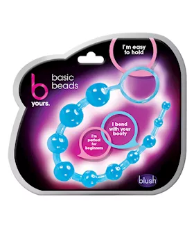 Blush B Yours Basic Anal Beads - Blue