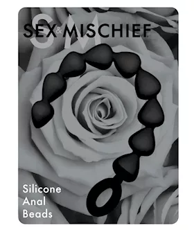 Sex & Mischief Silicone Anal Beads - Black