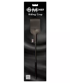Sex & Mischief Riding Crop - Black