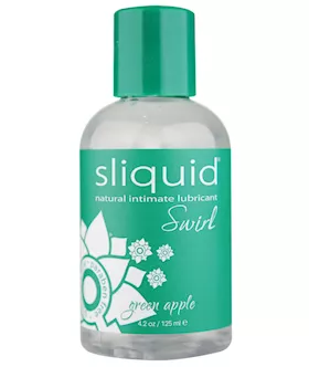 Sliquid Naturals Swirl Lubricant - 4.2 Oz  Green Apple