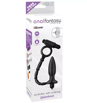 Anal Fantasy Collection Ass Kicker W/cockring - Black