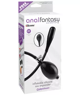 Anal Fantasy Collection Inflatable Silicone Ass Expander - Black