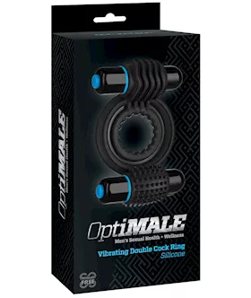 Optimale Vibrating Double C Ring - Black