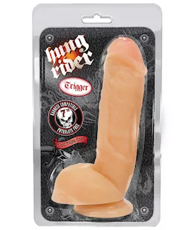 Blush Hung Rider Trigger 7" Dildo W/suction Cup - Flesh