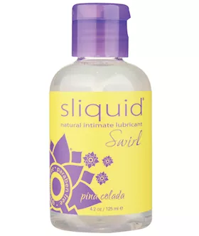 Sliquid Naturals Swirl Lubricant - 4.2 Oz  Pina Colada