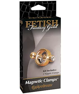 Fetish Fantasy Gold Magnetic Nipple Clamps - Gold