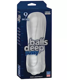 Balls Deep The Baller 9" Pussy Stroker - Frost