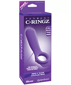 Fantasy C-ringz Ride N' Glide Couples Ring - Purple