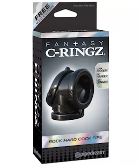 Fantasy C-ringz Rock Hard Cock Pipe - Black