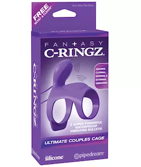 Fantasy C Ringz Ultimate Couples Cage - Purple