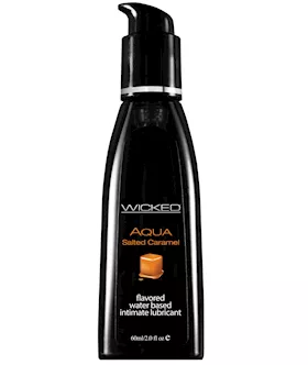 Wicked Sensual Care Aqua Water Based Lubricant - 2 Oz Salted Caramel