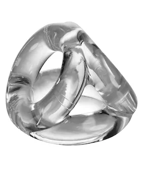 Oxballs Atomic Jock Tri Sport 3 Ring Sling Cockring - Clear
