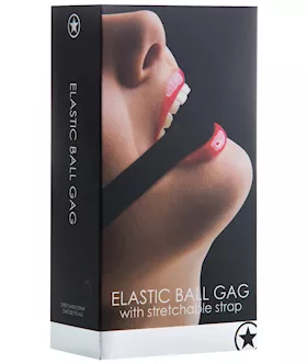 Shots Ouch Elastic Ball Gag - Black