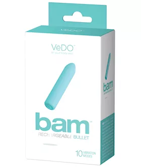 Vedo Bam Rechargeable Bullet - Tease Me Turquoise