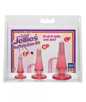 Crystal Jellies Anal Initiation Kit - Pink